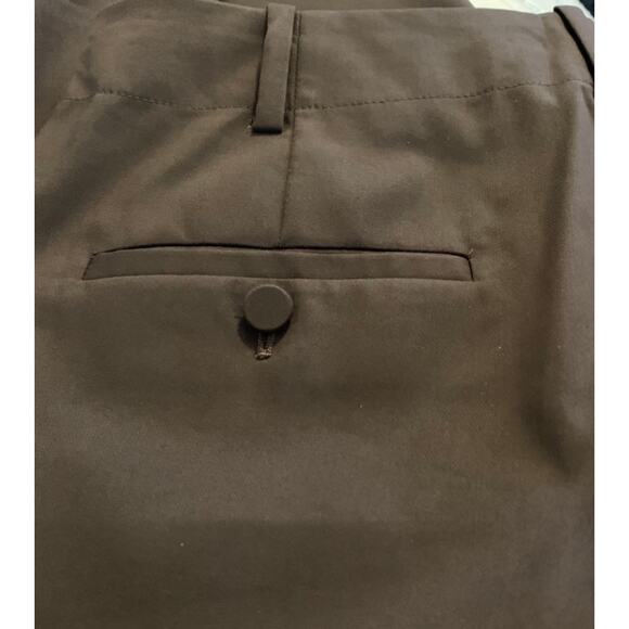 Talbots Heritage Wide Leg Womens  Pants Size 12 Trending Coco Brown Dress Pants - Picture 10 of 15